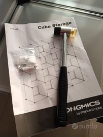 scaffali bianchi/trasparenti Amazon 