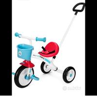 Bici senza pedali, triciclo con maniglia, box cam