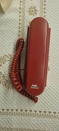 Telefono fisso vintage rosso Insip Telecom Italia