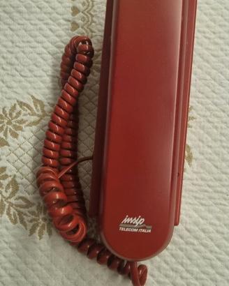 Telefono fisso vintage rosso Insip Telecom Italia