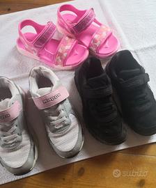 Set di 2 paia scarpe Kappa e 1 sandalo Chicco n.28