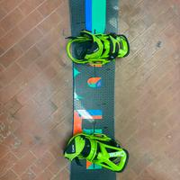 Buron hero 158 wide con attacchi burton cartel est