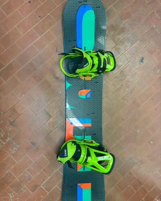Buron hero 158 wide con attacchi burton cartel est