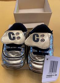 Chicco scarpine argento NUOVE mis 18 neonati