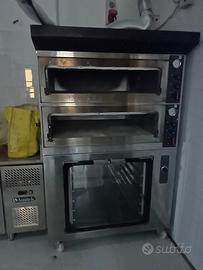 Forno per pizza con camera di lievitazione