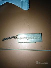 Portatimbro argento massiccio vintage
