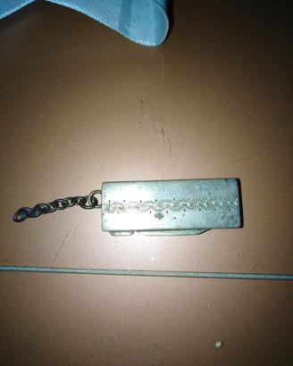 Portatimbro argento massiccio vintage