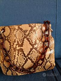 Borsa Prada originale in pelle di serpente con cat