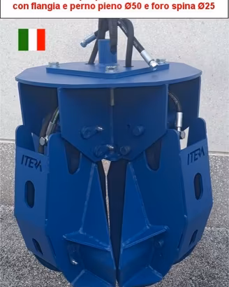 POLIPO IPR800 con perno per gancio gru Pinza Legna