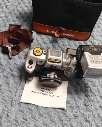 Set Fotocamera Vintage Y2K 35mm "Deluxe" con Flash