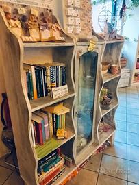 libreria vintage bianco shabby 