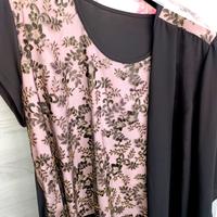 Giacca a velo con maglia ricamata per Donna curvy 