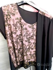 Giacca a velo con maglia ricamata per Donna curvy 