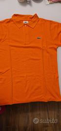 “Polo Lacoste arancione original, maniche corte 