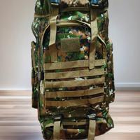 zaino outdoor 70 l verde mimetico. nuovo