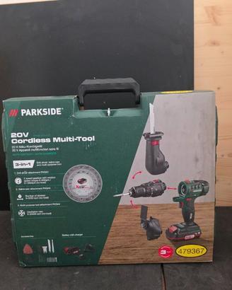 Parkside 3 in 1 completo con batteria e caricatore