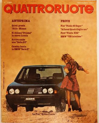 Rivista Quattroruote Novembre 1982 (N°325)