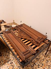 Porta materasso con doghe e tastiere vintage