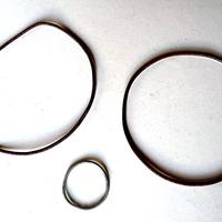 N.3 CINGHIE ELASTICHE in METALLO PER TRASMISSIONI