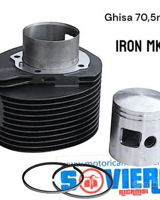 Cilindro Iron MK2 in Ghisa e Pistone 70,5 mm PX