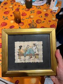 Quadretto su papiro originale Siracusa