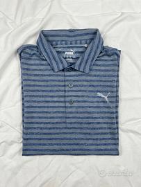 Polo Puma a Righe Blu/Grigio [S]- Come Nuova!