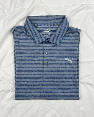 Polo Puma a Righe Blu/Grigio [S]- Come Nuova!