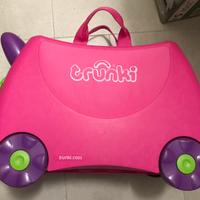 Trolley Trunky Cavalcabile Rosa