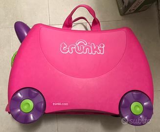 Trolley Trunky Cavalcabile Rosa