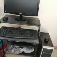 Mobile porta computer e stampante quattro  ripiani