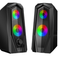 Speaker OvBoost usb 2.0 black RGB SPRGB2 3watt X2