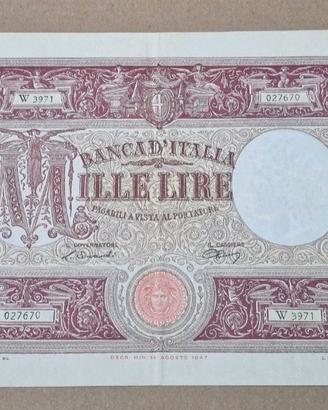 MILLE 1000 LIRE GRANDE M BARBETTI RARA 14/04/1948