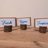 Set segnaposto in legno 