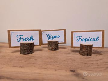 Set segnaposto in legno 