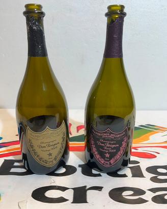 DOM PERIGNON VINTAGE 2009, DUE BOTTIGLIE VUOTE 