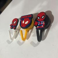 Set 3 Ganci Adesivi Spider Man/ Uomo Ragno