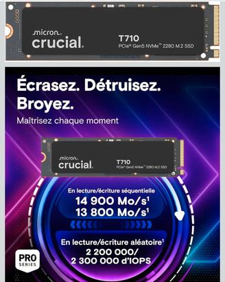 Crucial T710 SSD 2TB SSD (Solid State Drive) 