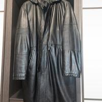 Giacca di pelle nera vintage