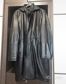 Giacca di pelle nera vintage