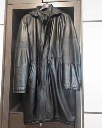 Giacca di pelle nera vintage