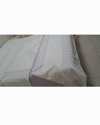 parur completa di copriletto lenzuolo e tovaglia 