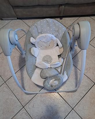 sdraietta dondolo neonato elettrica 0-12 chili