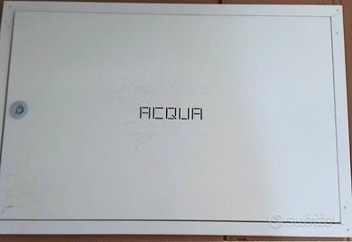 SPORTELLO CONTATORE ACQUA 60X40 METALLO BIANCO new