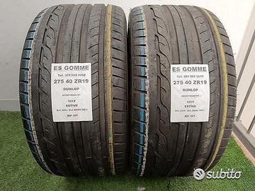 2 gomme 275 40 19 DUNLOP 100% BAT. RIF367