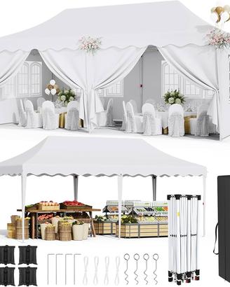 Gazebo 3x6 Pieghevole Impermeabile