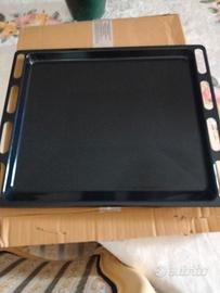 Leccarda x forno smaltata nera nuova
