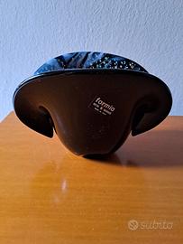 Vaso ciotola Formia Murano nero inclusioni Space 