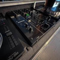 Consolle 2 CDJ350 1 Mixer MDJ350 d flycase