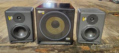 Coppia di Casse KRK Rokit V6 + Sub Rokit 10s