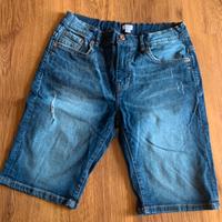 Pantaloncini jeans corti denim 13 14 164 ragazzo